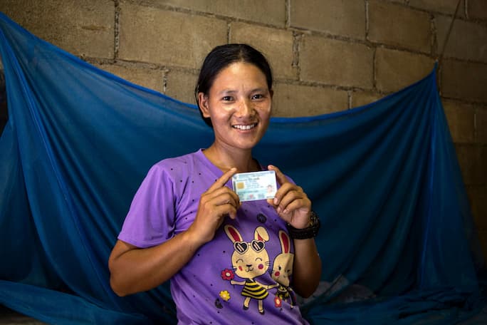 Thailand. Meepia was formerly stateless and received her Thai nationality at the age of 34 with the help of grassroots NGOs. © UNHCR/Rachaphon Riansiri